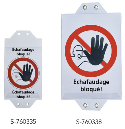 Pochette à insérer pour contrôle d’échafaudage Tobler AG