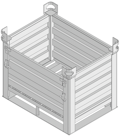 Conteneur en tôle avec rabat Tobler AG