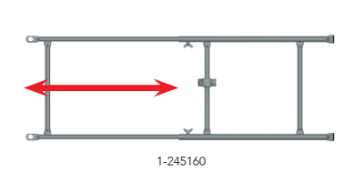 Garde-corps de fermeture réglable en acier Tobler SA